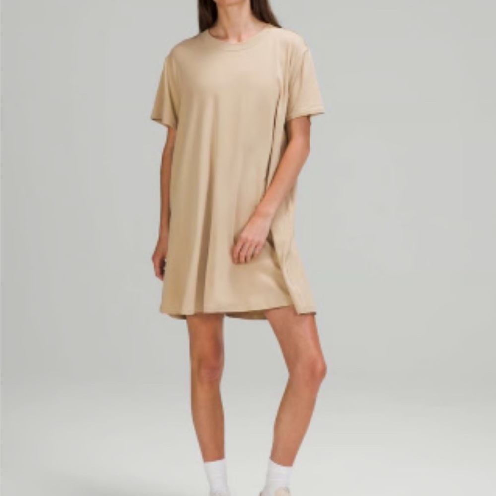 Lululemon Beige All Yours Tee Dress